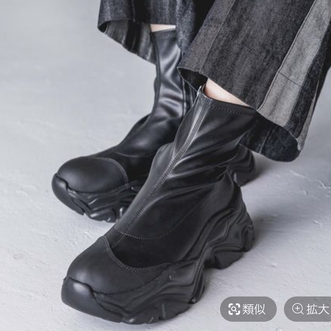 JEANASIS(ジーナシス)のJEANASIS アツゾコストレッチスニーカーブーツ レディースの靴/シューズ(ブーツ)の商品写真