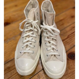 コンバース(CONVERSE)のコンバース　チャックテイラー　オフホワイト　使用1回　28センチ　US9.5 (スニーカー)