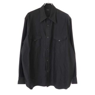 コモリ(COMOLI)のCOMOLI コモリ 22AW ウールモールワークシャツ ネイビー 3 W03-02013(シャツ)