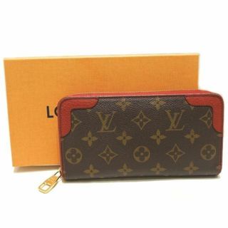 ルイヴィトン(LOUIS VUITTON)の良品 LOUIS VUITTON ヴィトン M61854 ジッピーウォレット 長財布 ☆ モノグラム レティーロ レッド系 レディース スリーズ ▼ シート00/6C(財布)