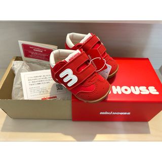 mikihouse - 【新品】ミキハウス 11.5cm ファーストシューズ 赤 mロゴ 男の子 女の子