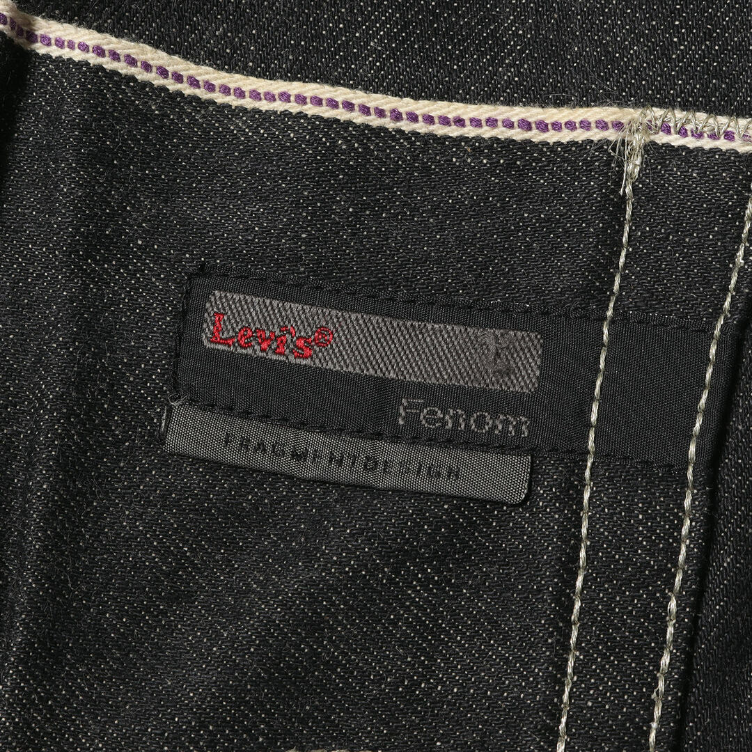 FRAGMENT(フラグメント)の美品 fragment design フラグメント デザイン パンツ サイズ:36×32 00s Levis Fenom 505 DISCO サファイア リジッド デニムパンツ ブラック 黒 リーバイス フェノム ディスコ ボトムス ジーンズ ジーパン 日本製【メンズ】【中古】 メンズのパンツ(デニム/ジーンズ)の商品写真