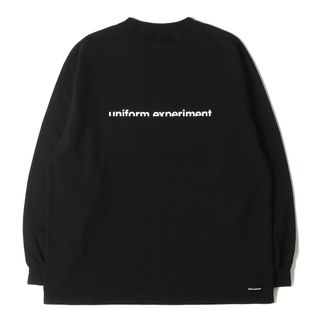 UNIFORM EXPERIMENT ユニフォームエクスペリメント Tシャツ サイズ:3 23SS バギー フットボール ロングスリーブTシャツ L/S BAGGY FOOTBALL TEE ブラック 黒 トップス カットソー 長袖【メンズ】【中古】