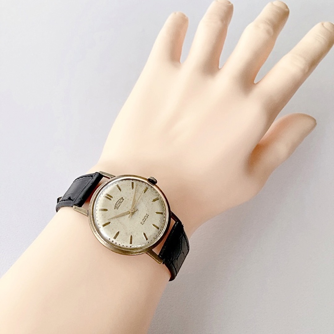 TECHNOS(テクノス)のアンティークTECHNOS 　DUROFLEX 21石メンズ手巻き時計　稼動 メンズの時計(腕時計(アナログ))の商品写真