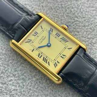 Cartier - T643 カルティエ ヴェルメイユ マストタンクLM アイボリー文字盤 クォーツ