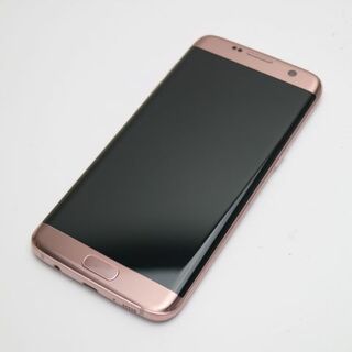 ギャラクシー(Galaxy)の超美品 au SCV33 Galaxy S7 edge ピンク  SIMロック解除済み M777(スマートフォン本体)