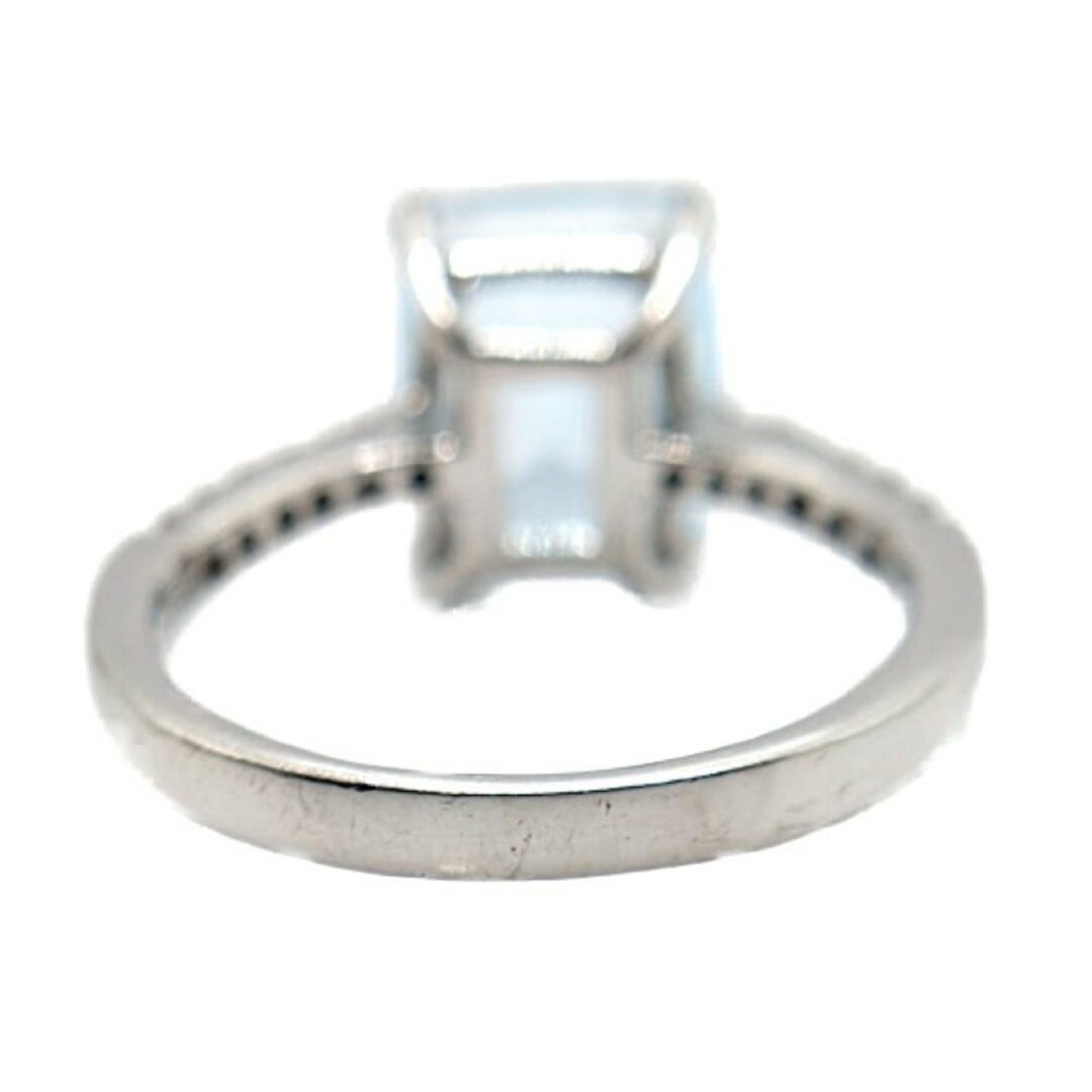 K18　ブルートパーズ×ダイヤモンド リング レディースのアクセサリー(リング(指輪))の商品写真
