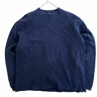 ノーティカ(NAUTICA)のNAUTICA スウェット 刺繍ロゴ トレーナー ネイビー US古着 c96(スウェット)