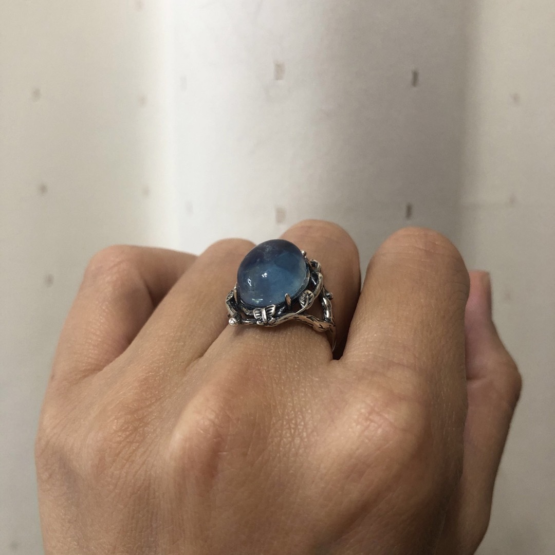 アクアマリン　指輪　リング　天然石　パワーストーン レディースのアクセサリー(リング(指輪))の商品写真