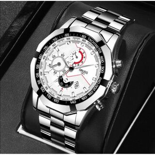 海外限定腕時計☆人気ホワイトカラー特別価格ORUSS(腕時計(アナログ))