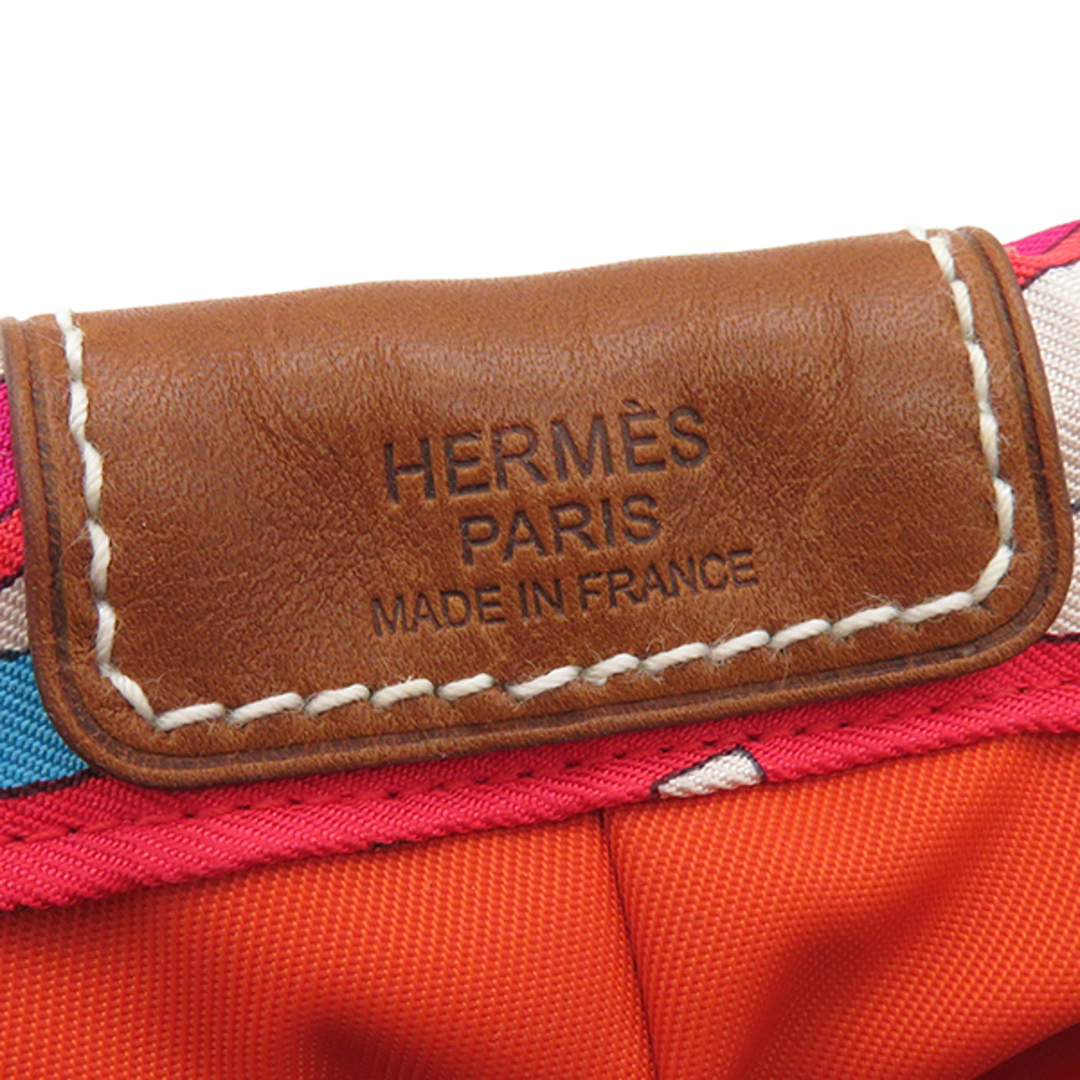 Hermes(エルメス)のエルメス HERMES ポーチ フールビ20 シルク マルチカラー シルバー金具 バッグインバッグ  Z刻印【中古】 レディースのファッション小物(ポーチ)の商品写真