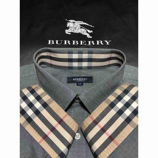 BURBERRY - 新品 LL バーバリーロンドン メンズ 長袖シャツ 