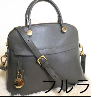 Furla - 【中古】 FURLA フルラ 型押しクロコ ハンドバッグ