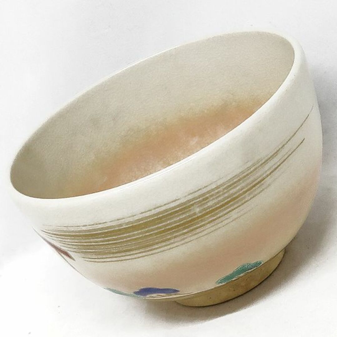 未使用 京焼 御題茶碗 『 川添寿楽 』 抹茶茶碗 色絵 干支 羊 未使用 京焼 御題茶碗 『 川添寿楽 』 抹茶茶碗 色絵 干支 羊