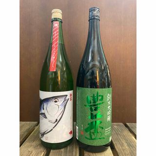 【青森の地酒】豊盃「純米大吟醸　緑ななこ」　駒泉「吟醸まぐろ」1800ml ×2