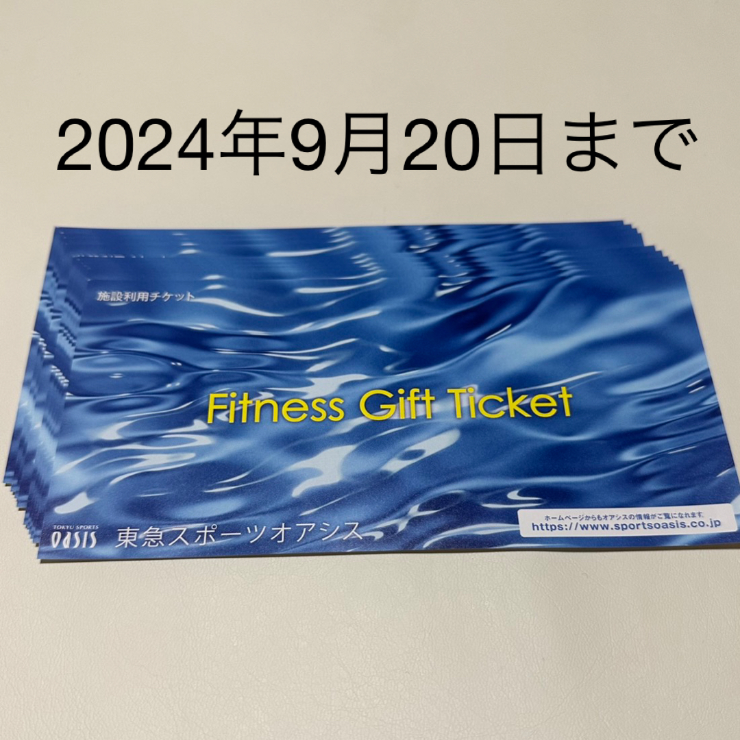 東急スポーツオアシス　施設利用券　10枚　スポーツジム チケットの施設利用券(フィットネスクラブ)の商品写真