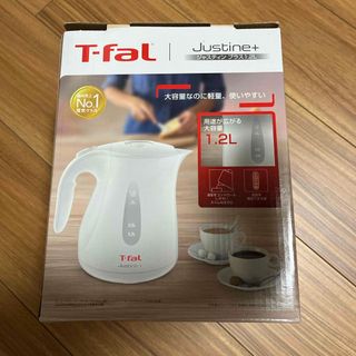 ティファール(T-fal)のT-FAL 電気ケトル ジャスティンプラス490 1.2L ホワイト KO490(電気ケトル)