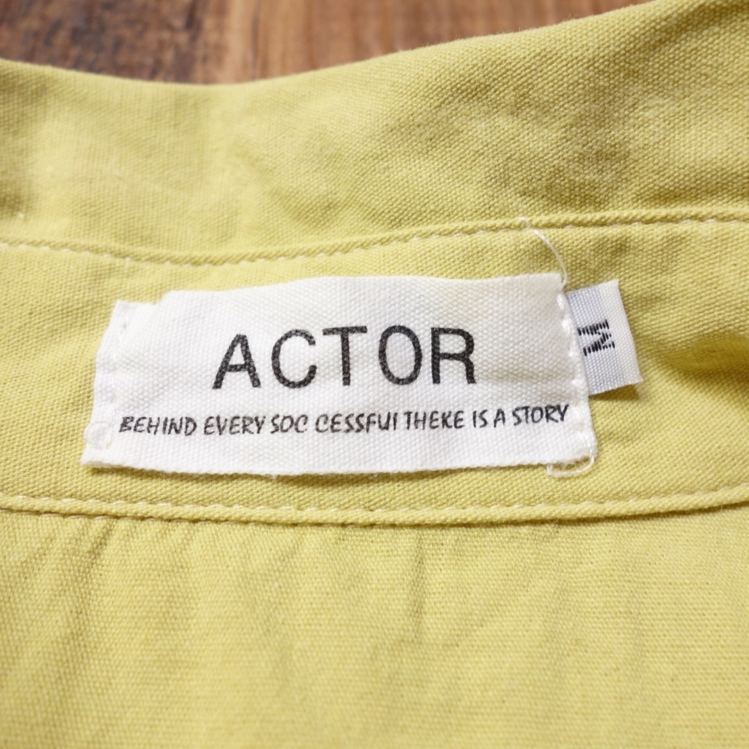 Mサイズ 半袖シャツ メンズ ACTOR 古着 イエロー KN6 メンズのトップス(シャツ)の商品写真