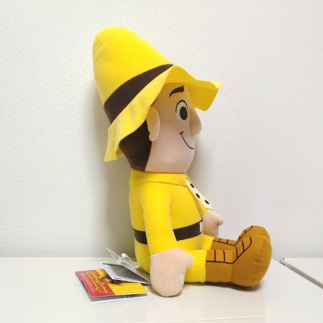 SEGA(セガ)のおさるのジョージ 赤いほっぺlぬいぐるみ 黄色い帽子のおじさん エンタメ/ホビーのおもちゃ/ぬいぐるみ(ぬいぐるみ)の商品写真