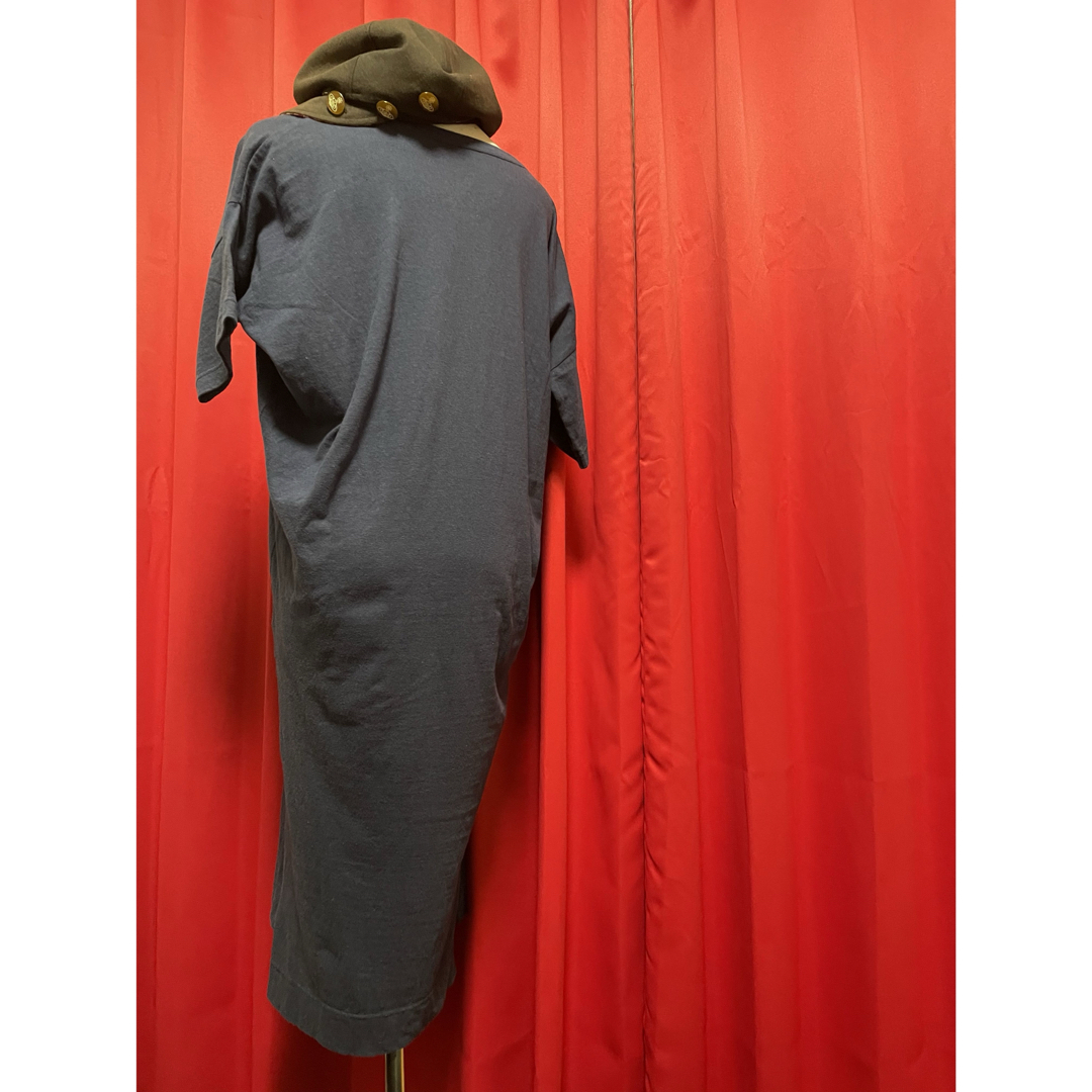 Vivienne Westwood(ヴィヴィアンウエストウッド)のヴィヴィアン七分袖2wayドルマンオーブロングワンピース二階堂ふみ椎名林檎 レディースのワンピース(ロングワンピース/マキシワンピース)の商品写真