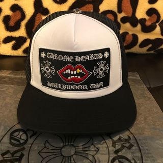 クロムハーツ(Chrome Hearts)のCHROME HEARTS クロムハーツ　CAP 帽子　刺繍 マッティボーイ白黒(キャップ)