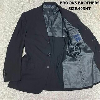 ブルックスブラザース(Brooks Brothers)のBROOKS BROTHERS テーラードジャケット サイズ40SHT ブラック(テーラードジャケット)