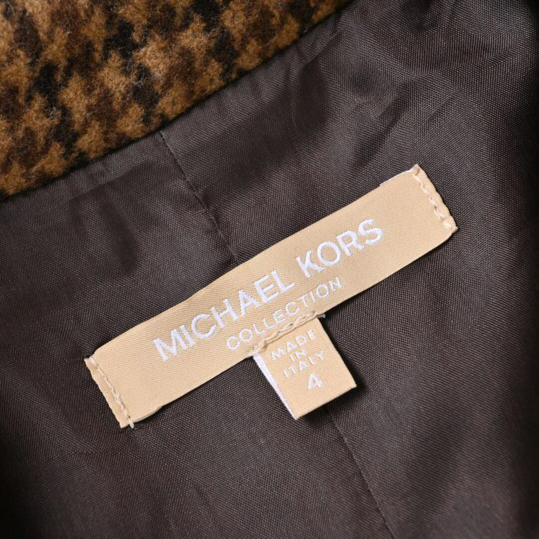 Michael Kors(マイケルコース)のMICHAEL KORS ウール チェック柄 ケープコート レディースのジャケット/アウター(ロングコート)の商品写真