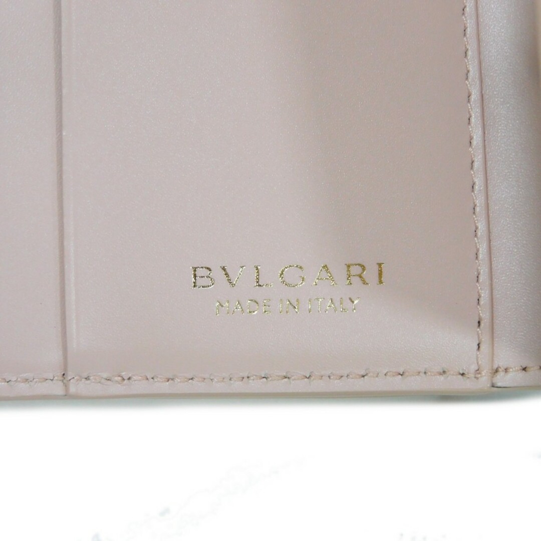 BVLGARI(ブルガリ)のBVLGARI ブルガリ コンパクト ウォレット スナップボタン ミニウォレット スネーク ヘッド ライトピンク セルペンティ フォーエバー クリスタルローズ 三つ折り財布 289965 レディースのファッション小物(財布)の商品写真