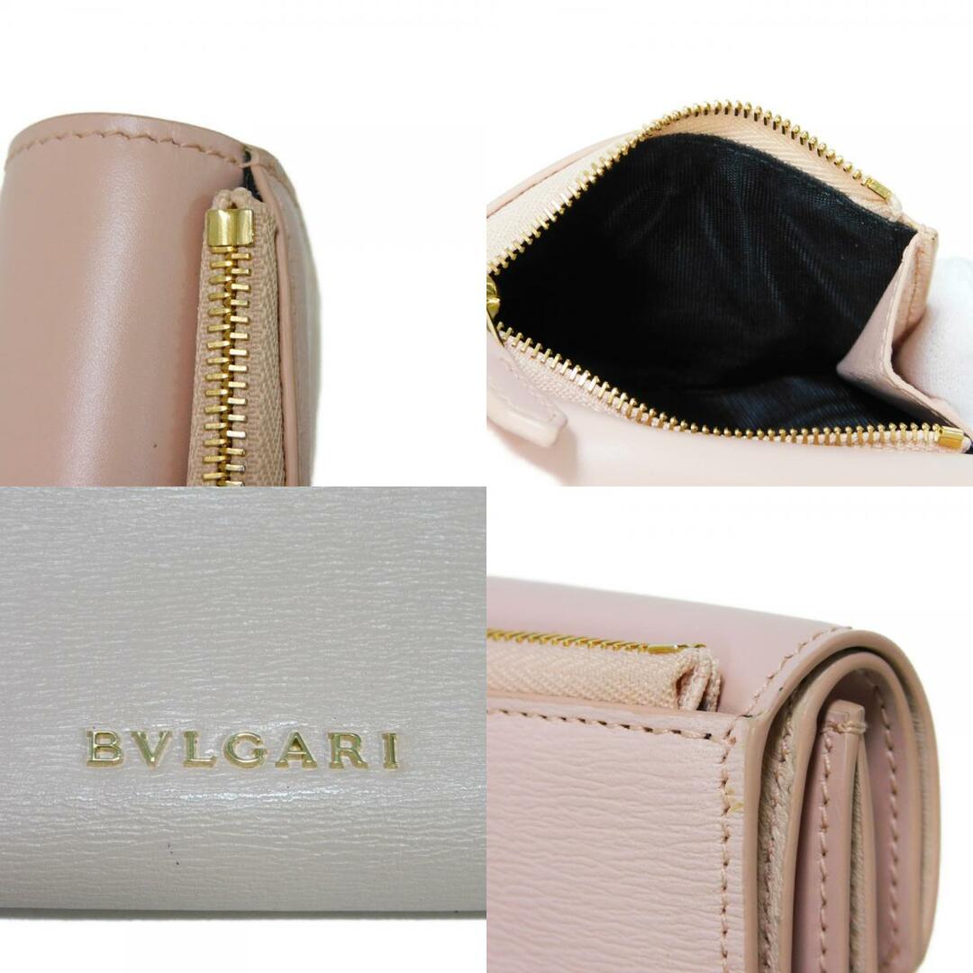 BVLGARI(ブルガリ)のBVLGARI ブルガリ コンパクト ウォレット スナップボタン ミニウォレット スネーク ヘッド ライトピンク セルペンティ フォーエバー クリスタルローズ 三つ折り財布 289965 レディースのファッション小物(財布)の商品写真