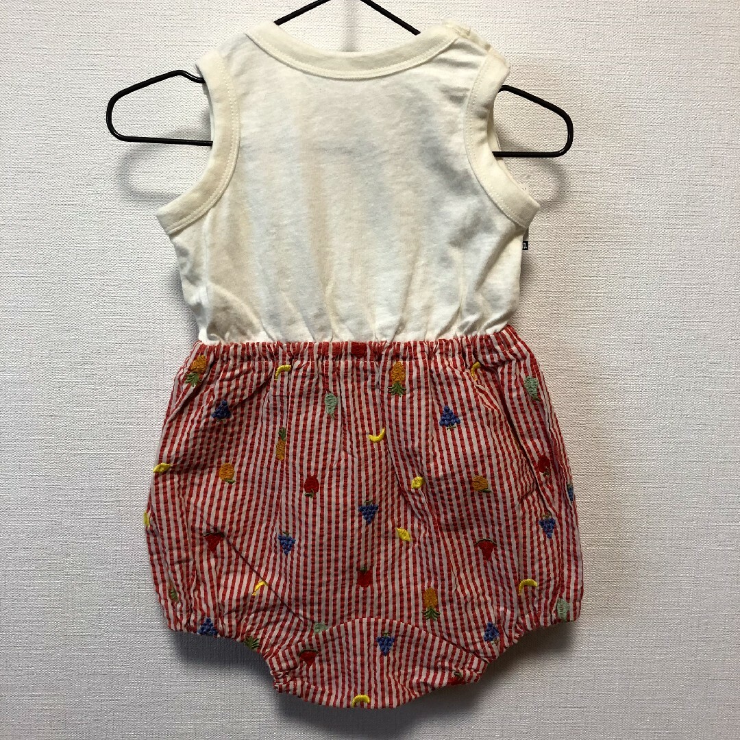 Bit'z(ビッツ)のBIT'Z  ノースリーブ　ロンパース　フルーツ柄　70 キッズ/ベビー/マタニティのベビー服(~85cm)(ロンパース)の商品写真