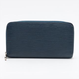 ルイヴィトン(LOUIS VUITTON)の美品 現行品 ヴィトン エピ ジッピー ウォレット M61873 アンディゴブルー レザー 長財布 本革 ラウンドファスナー メンズ EEM T23-7(長財布)