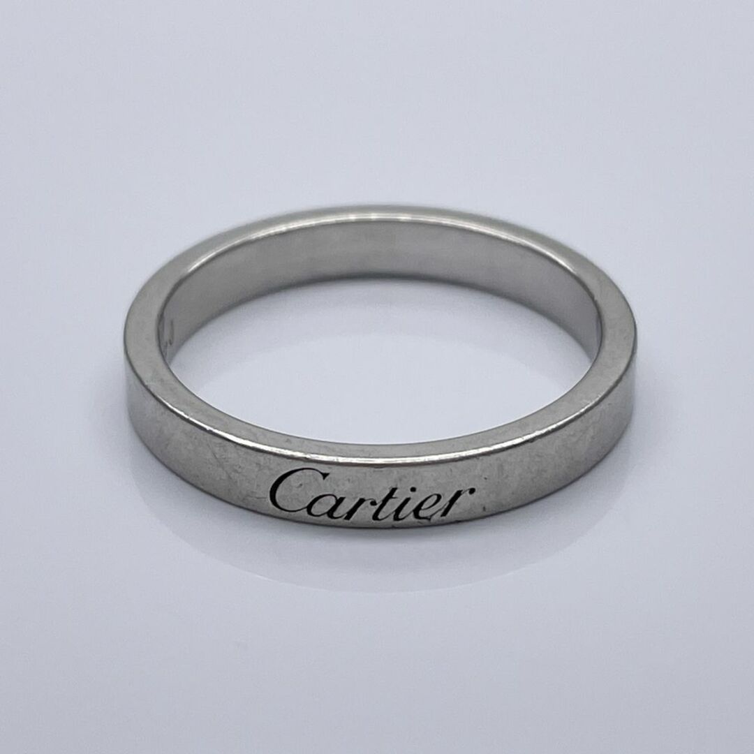 Cartier(カルティエ)のCARTIER リング・指輪 55/14.5号 Cドゥ カルティエ ウェディング エングレーブド ※イニシャル入り Pt950 レディースのアクセサリー(リング(指輪))の商品写真