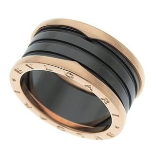 ブルガリ(BVLGARI)のBVLGARI(ブルガリ) ビーゼロワン ビー・ゼロワン リング 指輪 アクセサリー ジュエリー B-zero1 65 K18 ピンクゴールド PG ブラックセラミック 345970 メンズ 24(64)号 40802080303【中古】【アラモード】(リング(指輪))