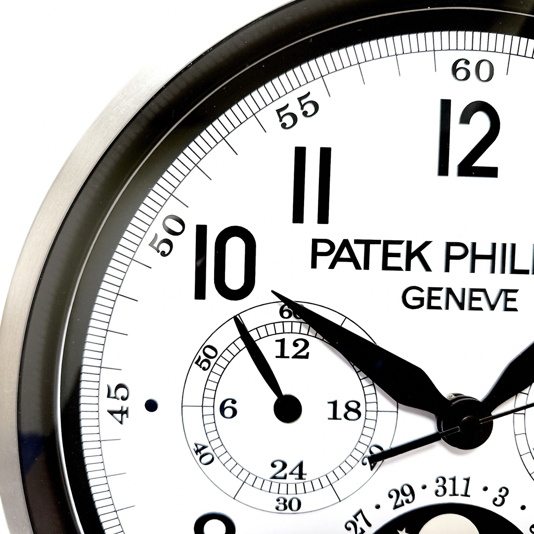 PATEK PHILIPPE(パテックフィリップ)の【非売品】パテック フィリップ 掛け時計 PATEK PHILIPPE ブラック インテリア/住まい/日用品のインテリア小物(掛時計/柱時計)の商品写真