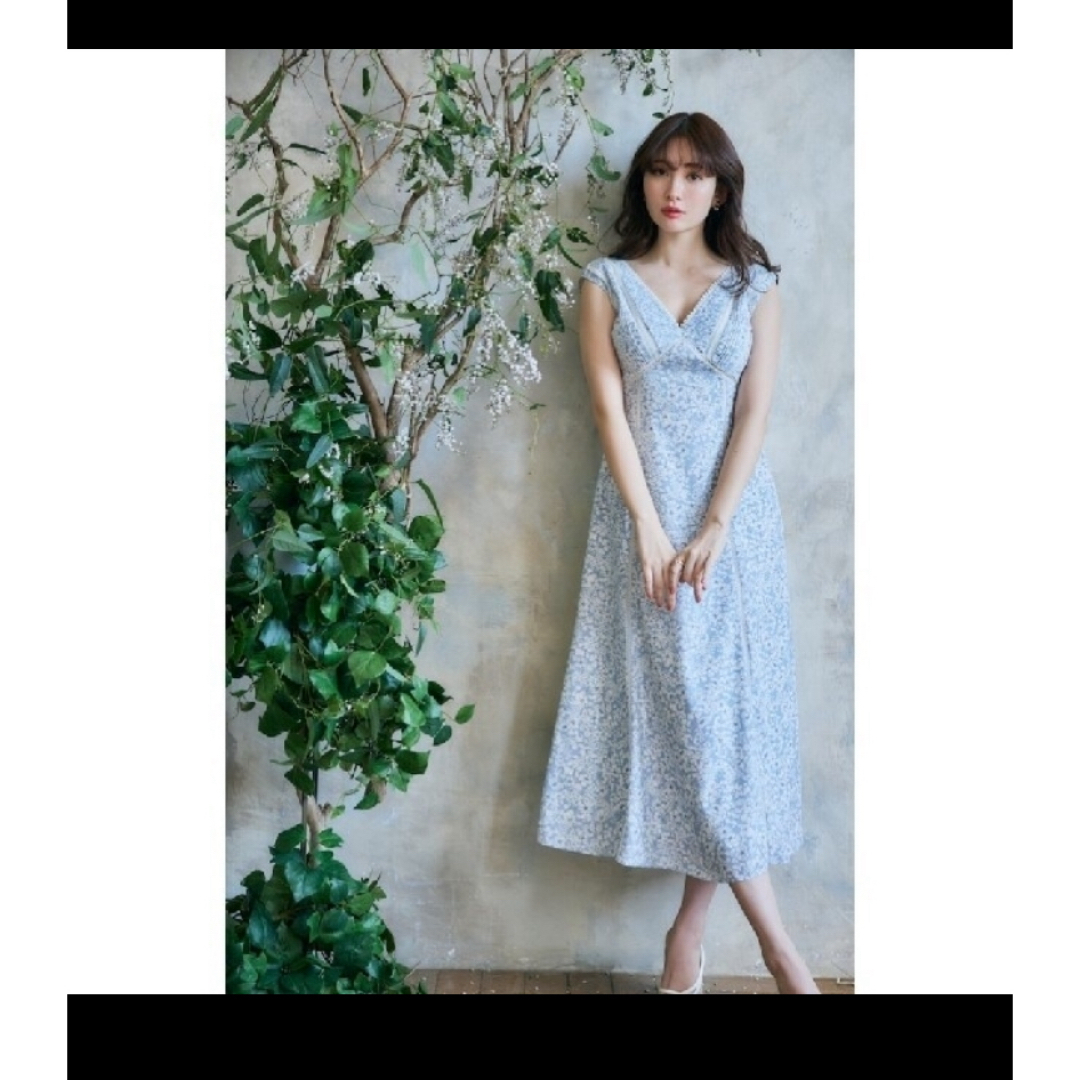 Her lip to(ハーリップトゥ)のherlipto Lace Trimmed Floral Dress レディースのワンピース(ロングワンピース/マキシワンピース)の商品写真