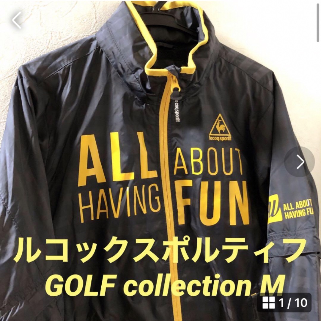 le coq sportif(ルコックスポルティフ)の美品　ルコックスポルティフ2wayジャケットM GOLF collectio スポーツ/アウトドアのゴルフ(ウエア)の商品写真