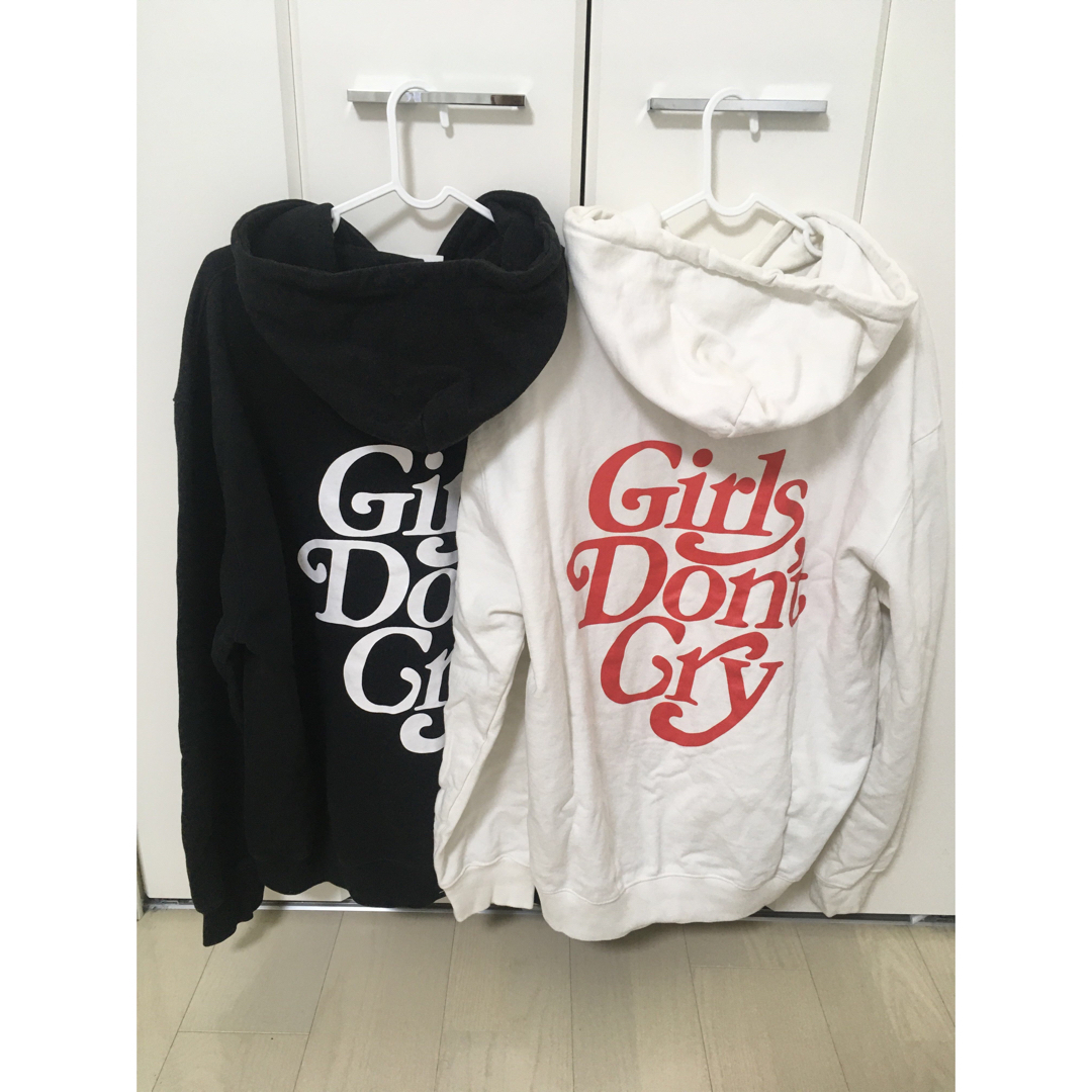 Girls Don't Cry(ガールズドントクライ)のガールズドントクライ　GirlsDon'tCry パーカー　2種　中古　XL メンズのトップス(パーカー)の商品写真