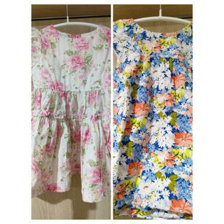 ギャップ(GAP)の女の子 花柄ワンピース2点セット(ワンピース)