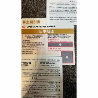 JAL  株主優待券    1枚    有効期限  2024/11/30   