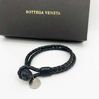 ボッテガヴェネタ(Bottega Veneta)のボッテガヴェネタ　イントレチャート　ブレスレット　ブラック(ブレスレット)