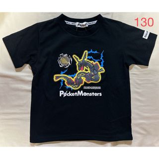 ポケモン(ポケモン)のポケットモンスター　ブラックレックウザ　半袖　Tシャツ　130 ブラック(Tシャツ/カットソー)