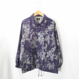 NEEDLES 20ss COACH JACKET PURPLE POLY TAFFETA REFLECTIVE PAINT 