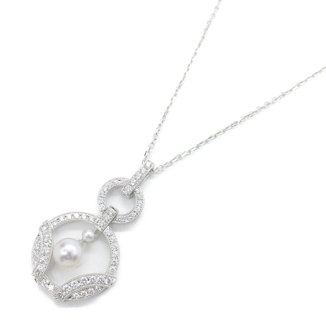 MIKIMOTO(ミキモト)のミキモト アコヤパール ダイヤ ネックレス ネックレス レディースのアクセサリー(ネックレス)の商品写真