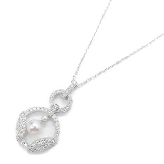 ミキモト(MIKIMOTO)のミキモト アコヤパール ダイヤ ネックレス ネックレス(ネックレス)