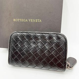 ボッテガヴェネタ(Bottega Veneta)のボッテガヴェネタ　イントレチャート　コインケース　小銭入れ　ダークブラウン(コインケース/小銭入れ)