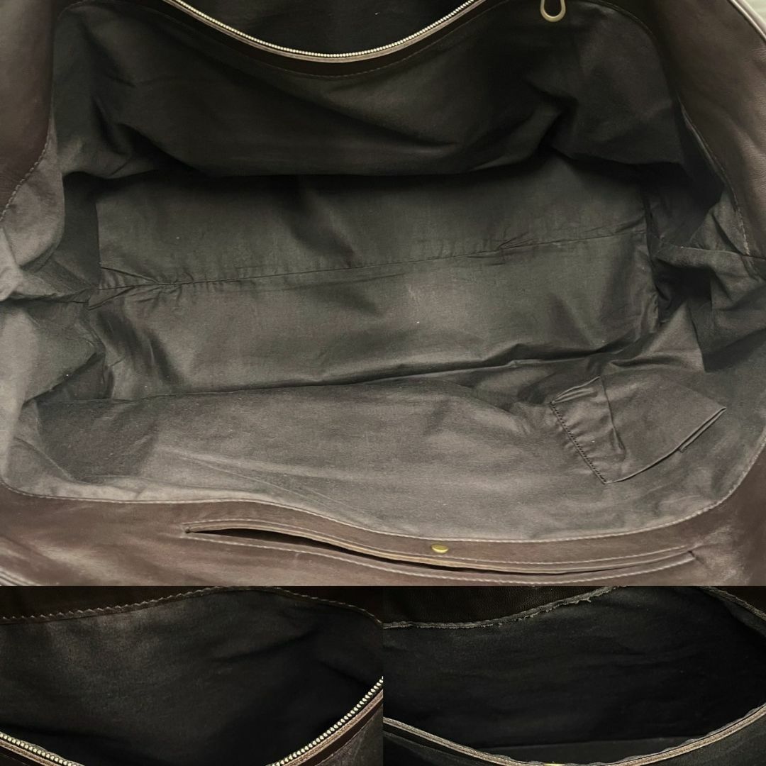Bottega Veneta(ボッテガヴェネタ)の美品☆　ボッテガヴェネタ　トートバッグ　レザー　ダークブラウン　イントレチャート メンズのバッグ(トートバッグ)の商品写真