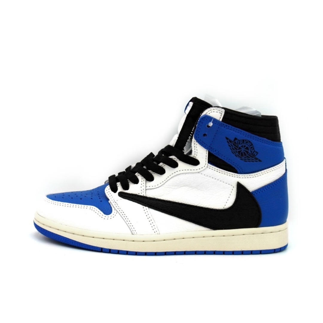 NIKE(ナイキ)のナイキ NIKE × トラヴィス スコット Travis Scott × フラグメント Fragment ■ 【 AIR JORDAN 1 HIGH Military Blue DH3227 105 】 エア ジョーダン 1 ハイ ミリタリー ブルー スニーカー h0307 メンズの靴/シューズ(スニーカー)の商品写真