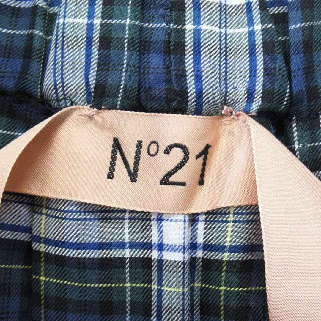 N°21(ヌメロヴェントゥーノ)の美品 17AW ヌメロヴェントゥーノ N°21 チェック イージー スカート レディースのスカート(ひざ丈スカート)の商品写真