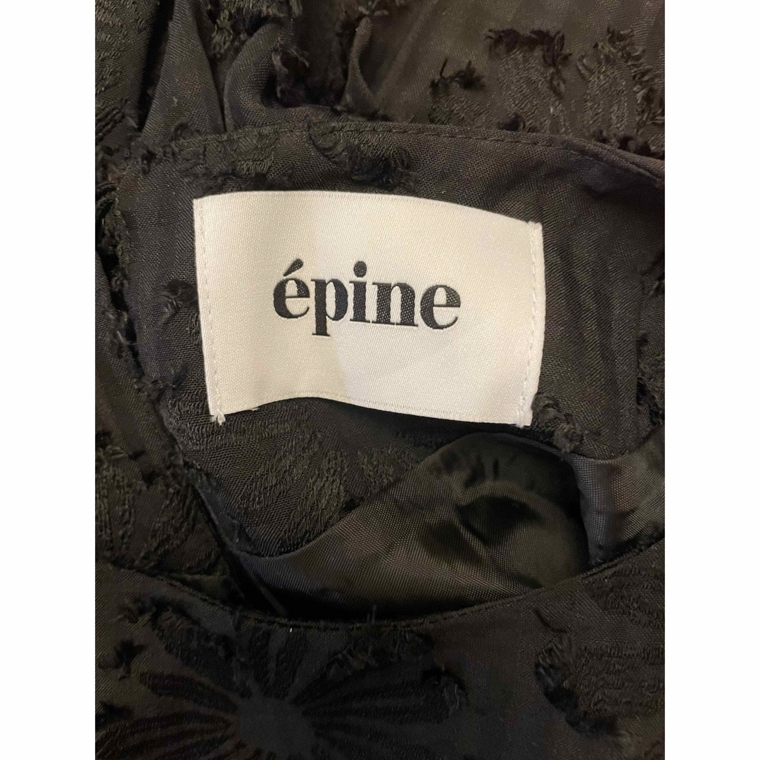 épine(エピヌ)のエピヌEpineティアードワンピース美品ブラック レディースのワンピース(ミニワンピース)の商品写真