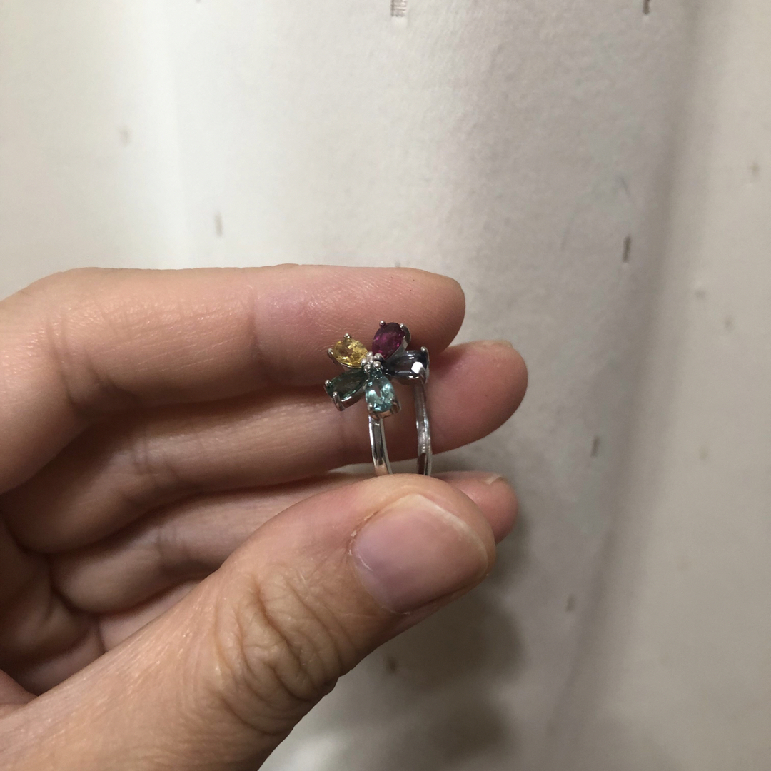 トルマリン　指輪　リング　天然石　パワーストーン レディースのアクセサリー(リング(指輪))の商品写真